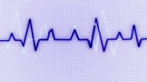 Pulse Trace Animierter weißer Hintergrund