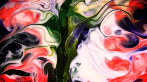 Abstract Ink Movement On Milk 21