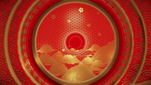 Elegant Red and Gold Chinese New Year Celebration Opener