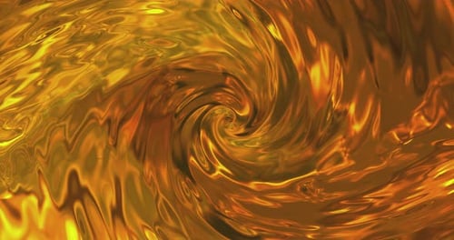 Golden Fluid Swirl Vortex Loop Background
