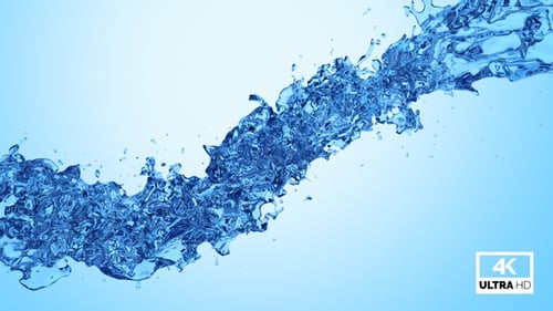 Twisted Blue Water Splash V3