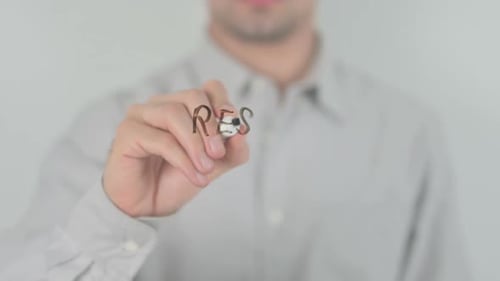 Person Writes 'Respect Yourself' with Marker