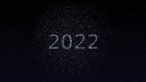 Feuerwerk des neuen Jahres 2022 Hintergrund