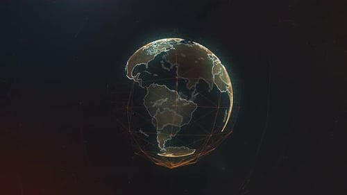 Abstract Digital Globe Earth