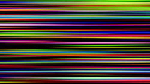 Colorful Fast Moving Horizontal Glitch Lines Background
