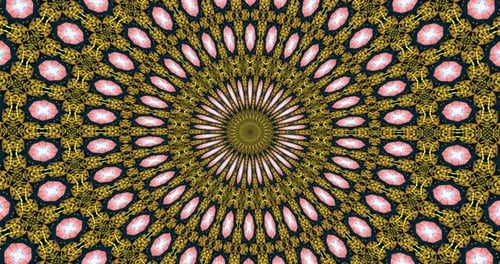 Vibrant Abstract Geometric Kaleidoscope Patterns
