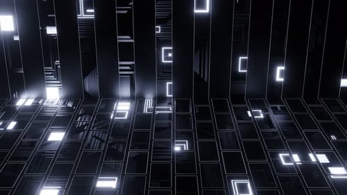 Animação VJ Loop de linhas brancas de corrida