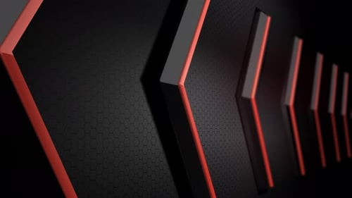 Abstract Black Glossy Arrow Background 4k