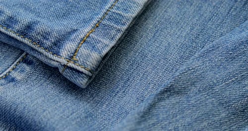 Close up of Denim Jeans Material