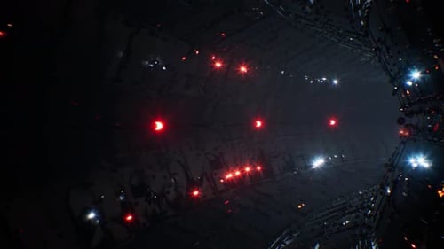 Sci Fi Shiny Space Tunnel 4K-Schleife