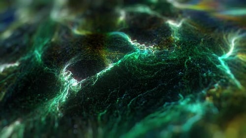 Mehrfarbiges Neonpartikel mit Bokeh