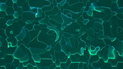 Cyan Neon Liquid Animierter Hintergrund