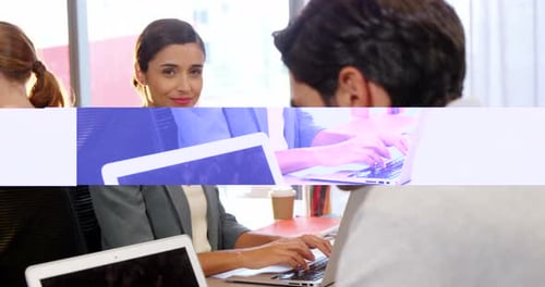 Teamwork in Modern Office Setting