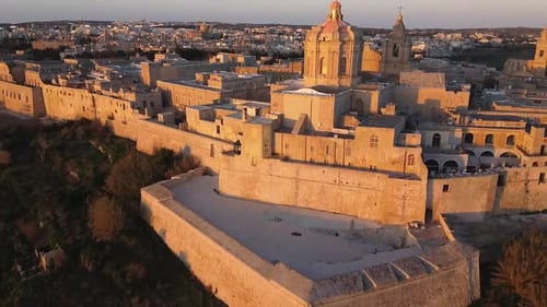 Mdina during sunrise