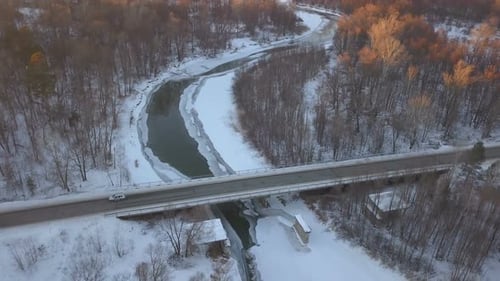 Winter Road Bridge