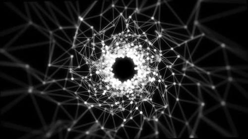 Abstract White Color Plexus Background V5