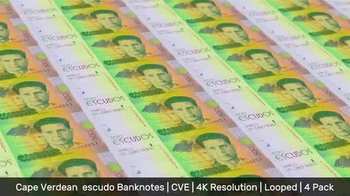 Billetes de Cabo Verde, escudo caboverdiano, moneda Esc, CVE, paquete de 4 unidades, 4K