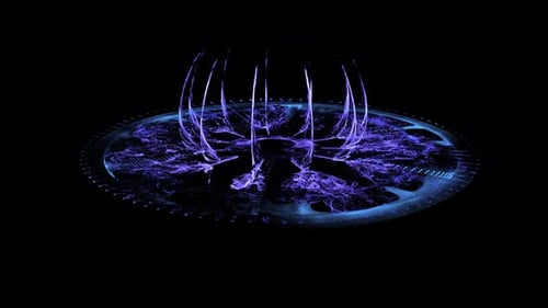 Glühendes Sci-Fi-Tor oder -Portal
