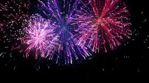 Epic Fire Works in Sky Combination 02