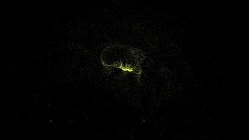 Dynamic Particle Swirl Reveal Animation