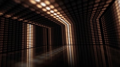 Dynamic Geometric Light Wall Stage Background Loop