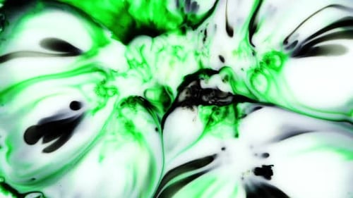 Art abstrait de peinture à l'encre sur l'eau 1