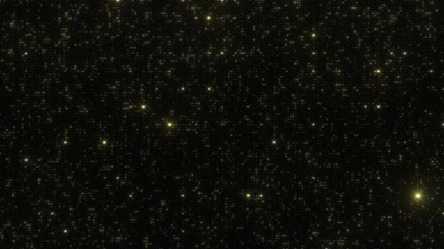 Gold Glitter Light Wall Grid Background Loop