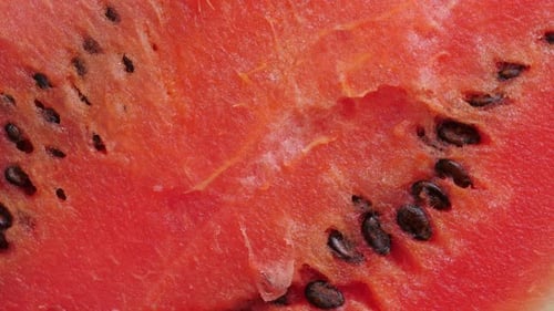 Ripe Red Watermelon on Plate