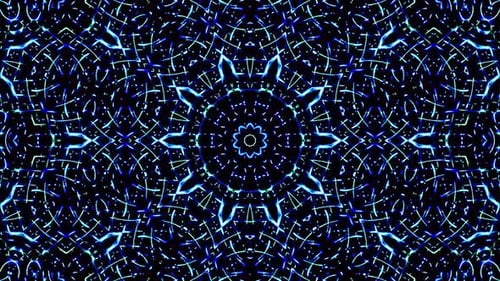 Futuristic Blue Geometric Grid Abstract Motion Background