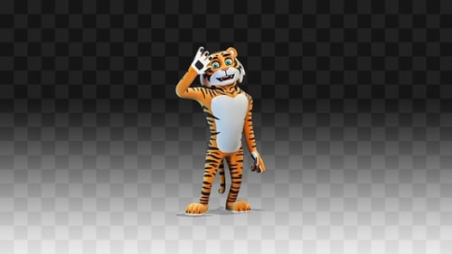 Tiger grüßt