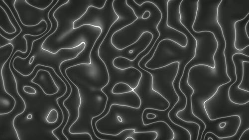 Seamless Loop of Abstract Flowing Glowing White Lines Background