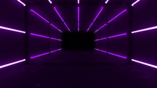 Tunnel néon 4K