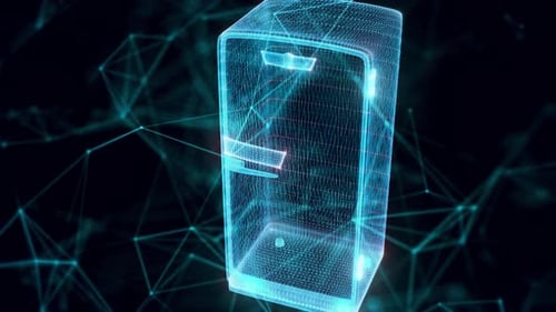 Classic Fridge Hologram Close Up Hd