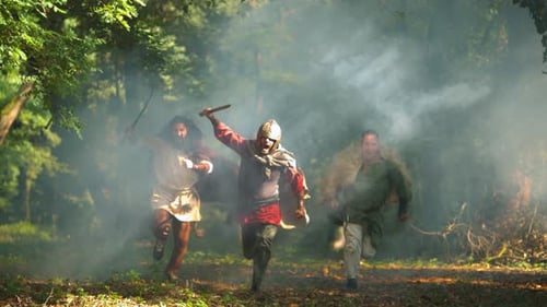 Attaque des guerriers daces, ultra Ralenti