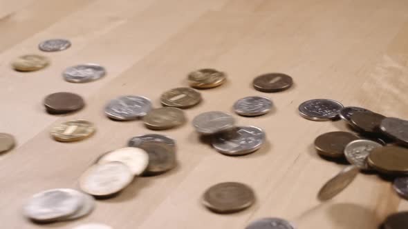 sprinkle a handful of coins on the table, Business, Corporate Stock ...
