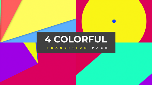 Pacote de transição colorido