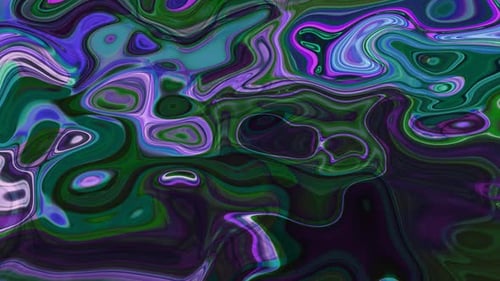 Vibrant Abstract Fluid Liquid Purple Green Motion Background