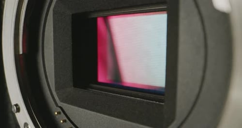 Close Up of Camera Sensor