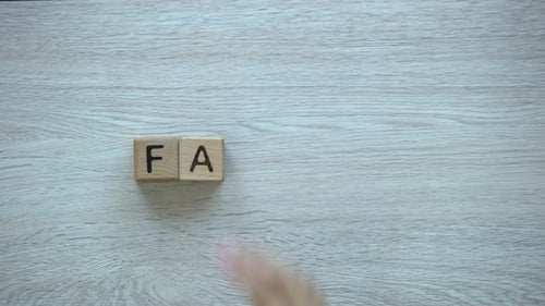 Family, Hand Putting Word on Wooden Cubes Wife Husband and Children Togetherness