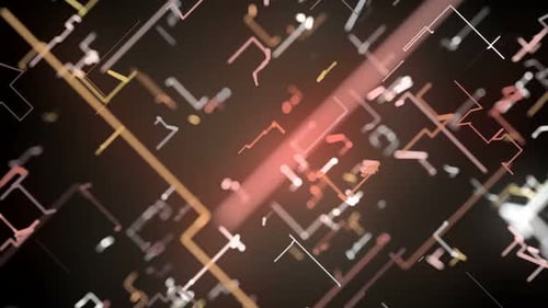 Angular Lines And Bokeh Seamless Loop