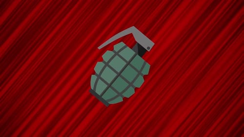 Animated Geometric Grenade with Spark Effect