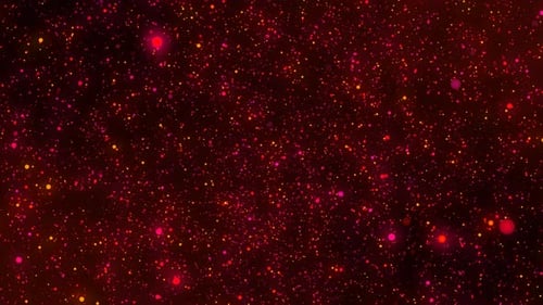 Graphiques animés d'arrière-plan, particule colorée animée