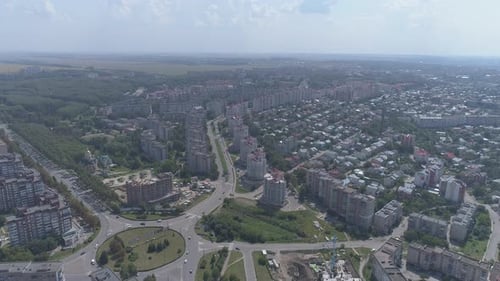 Ternopil seen from above