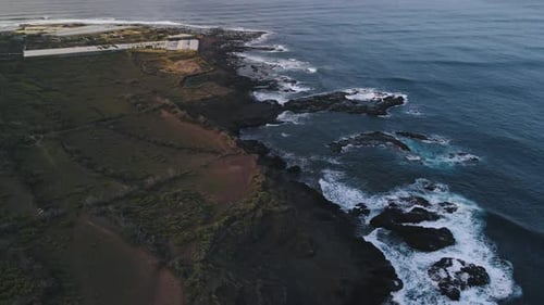 Incredible Mountain Scenery on the Ocean in the North of the Spanish Volcanic Island of Tenerife