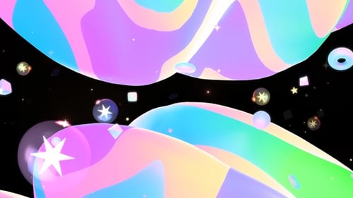 Colorful Fluid Abstract Motion Background