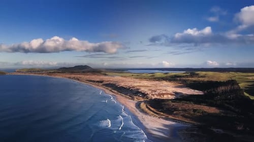 New Zealand beach from the air