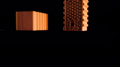 Rotating Porous Bricks for Modern Architecture
