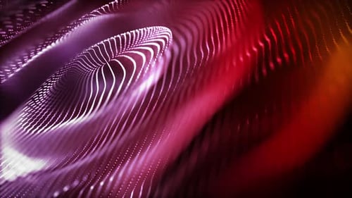 Colorful Fluid Abstract Particle Wave Motion Background