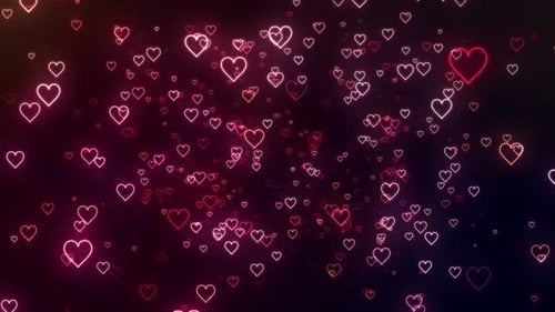 Glühende romantische Herzen der Liebe