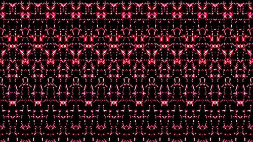 lines shape set of wave motion, color red, on black background